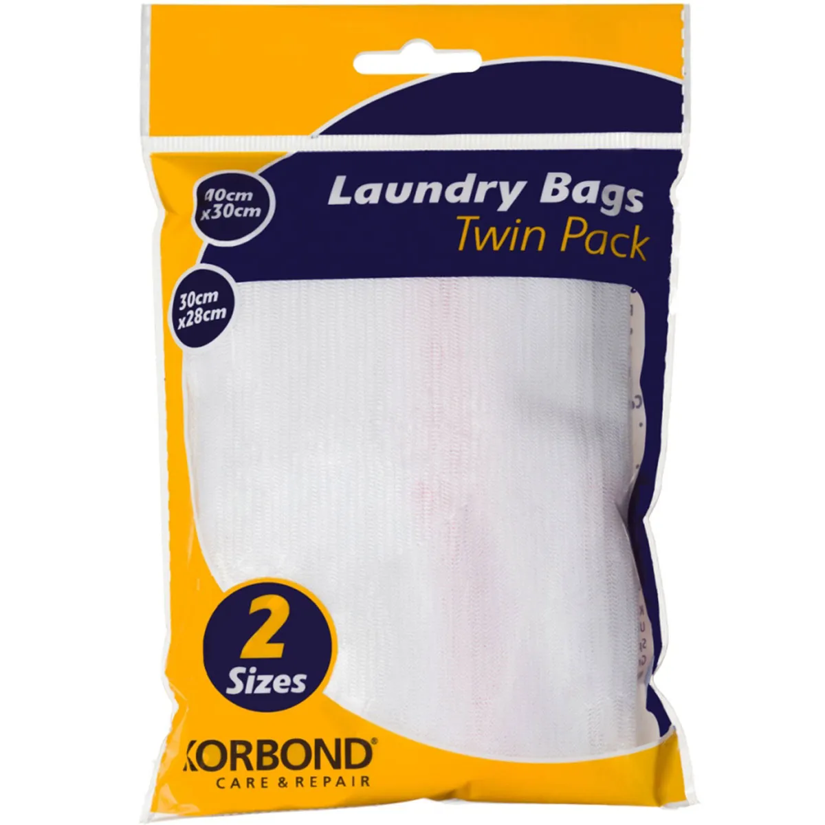Korbond Laundry Bags: Twin Pack