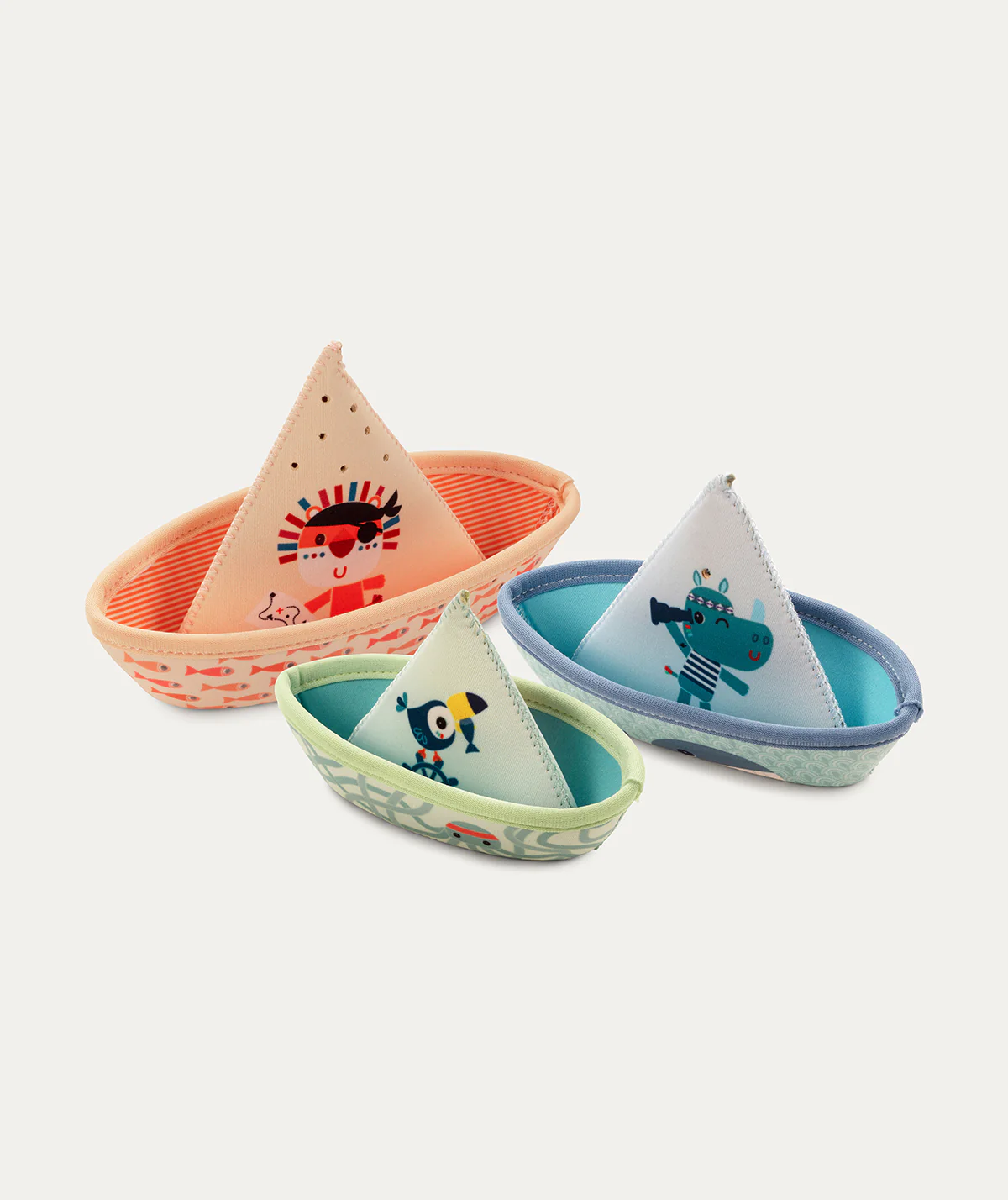 Lilliputiens 3 Boats Jungle