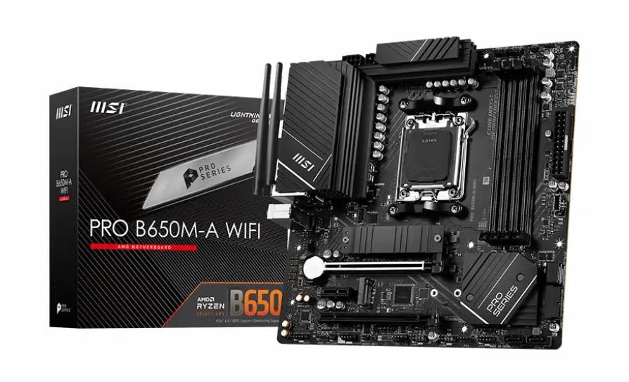 Amd Ryzen 5 7600x Six Core 5.3ghz, Pro B650m-a Wifi Motherboard Cpu Bundle