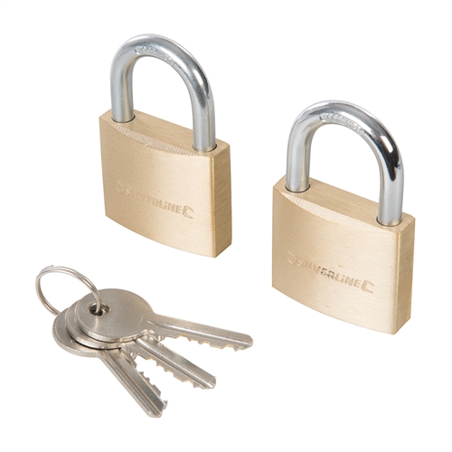  Keyed Alike Padlocks 2pk - 40mm