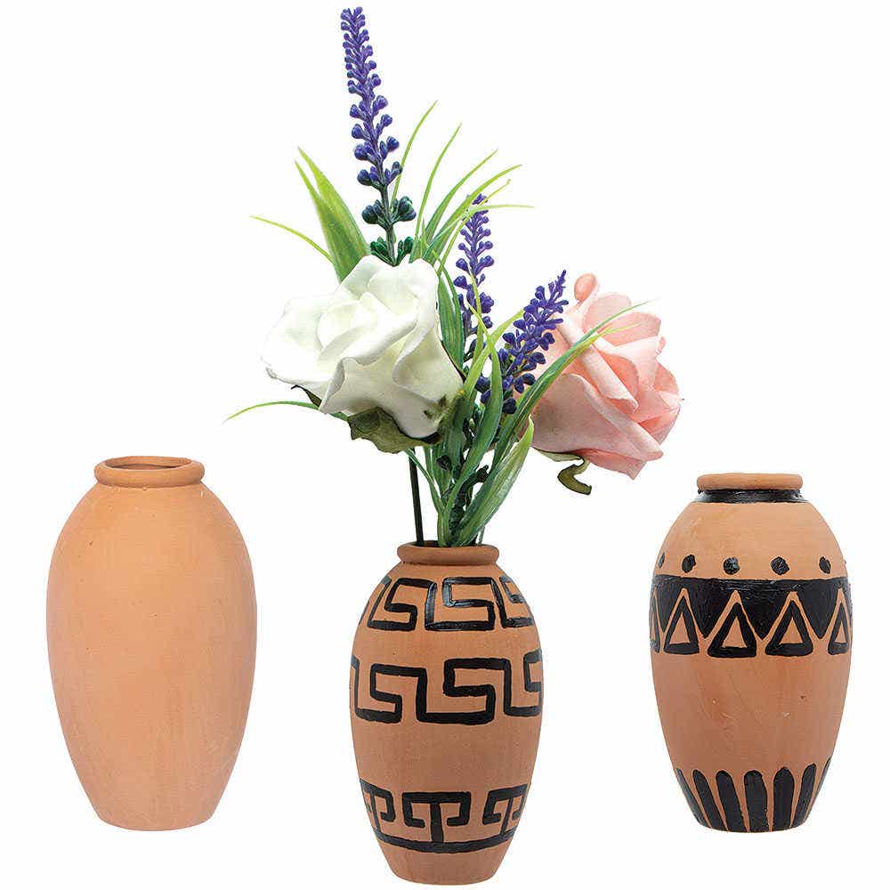 Baker Ross Mini Terracotta Vases (Box of 4)