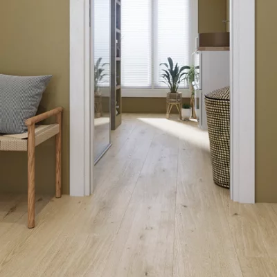 GoodHome Bicester Oak Effect Laminate Flooring, 1.85M²