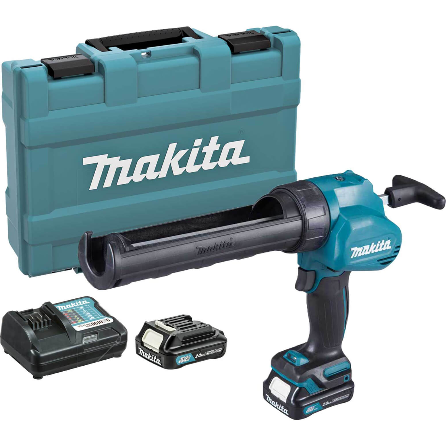 Makita CG100D 10.8v CXT Cordless Caulking Gun 2 x 2ah Li-ion Charger Case