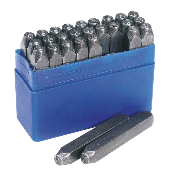  14 A-Z Letter Stamp Set - Black