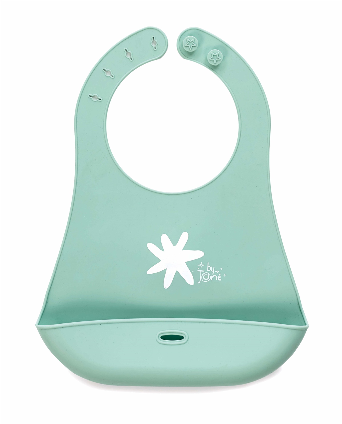 Jané Snap Roll-up Silicone Bib - Mint