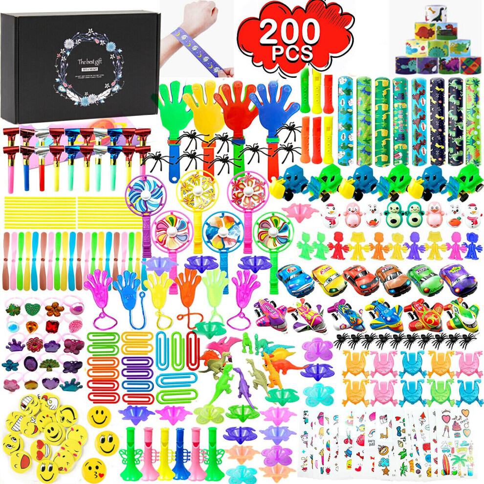 SKESRJTOP 200PCS Assorted Party Bag Toys Children Kids Gift Party Pinata Fillers Toys