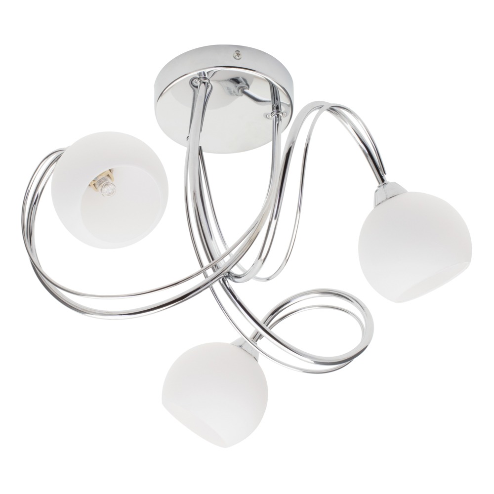 BHS Lighting Soni Flush Ceiling Light|metallic silver
