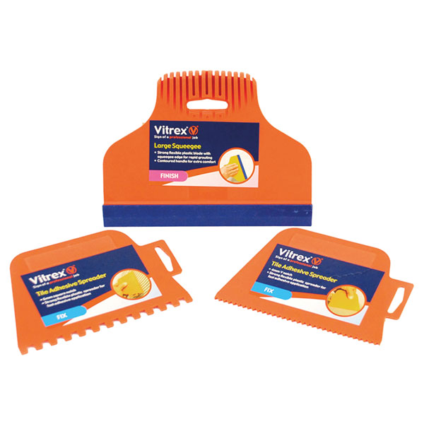 Vitrex Grout Squeegee & Spreader Set
