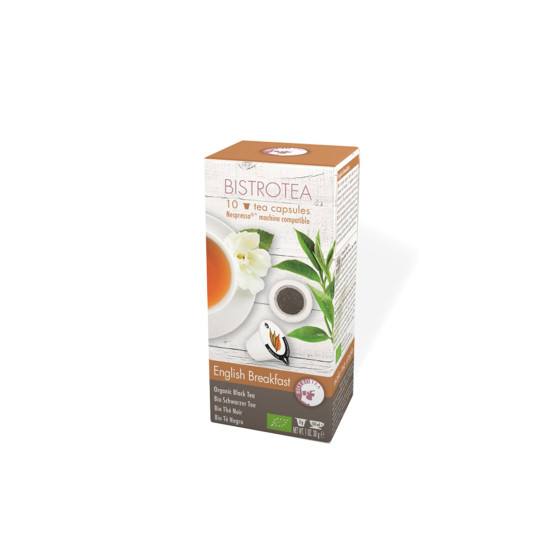 Bistro Tea Organic tea capsules for Nespresso® machines English Breakfast, 10 pcs.