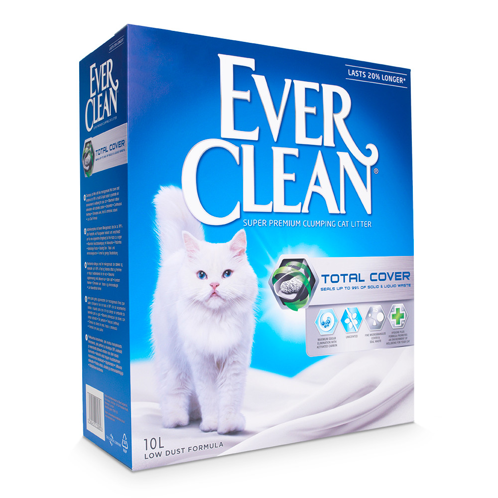 Ever Clean Total Cover Cat Litter 10 Litres x 3 SAVER PACK