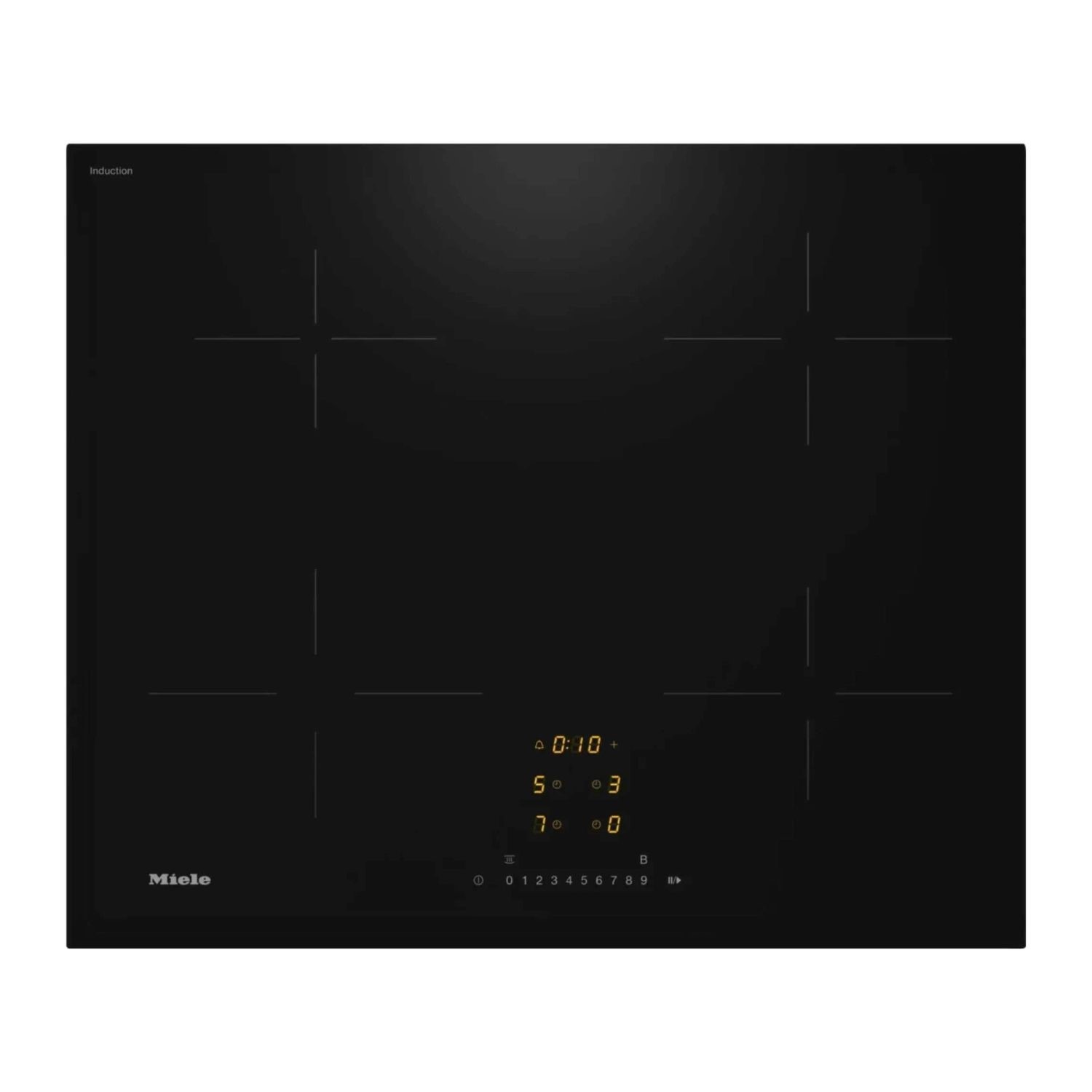 Miele Km7363fl 62cm Induction Hob - Black, Black