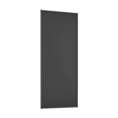 Spacepro Sliding Wardrobes Full Length Matt Black Frame Single Panel Door, (H) 2220mm X (W) 914mm
