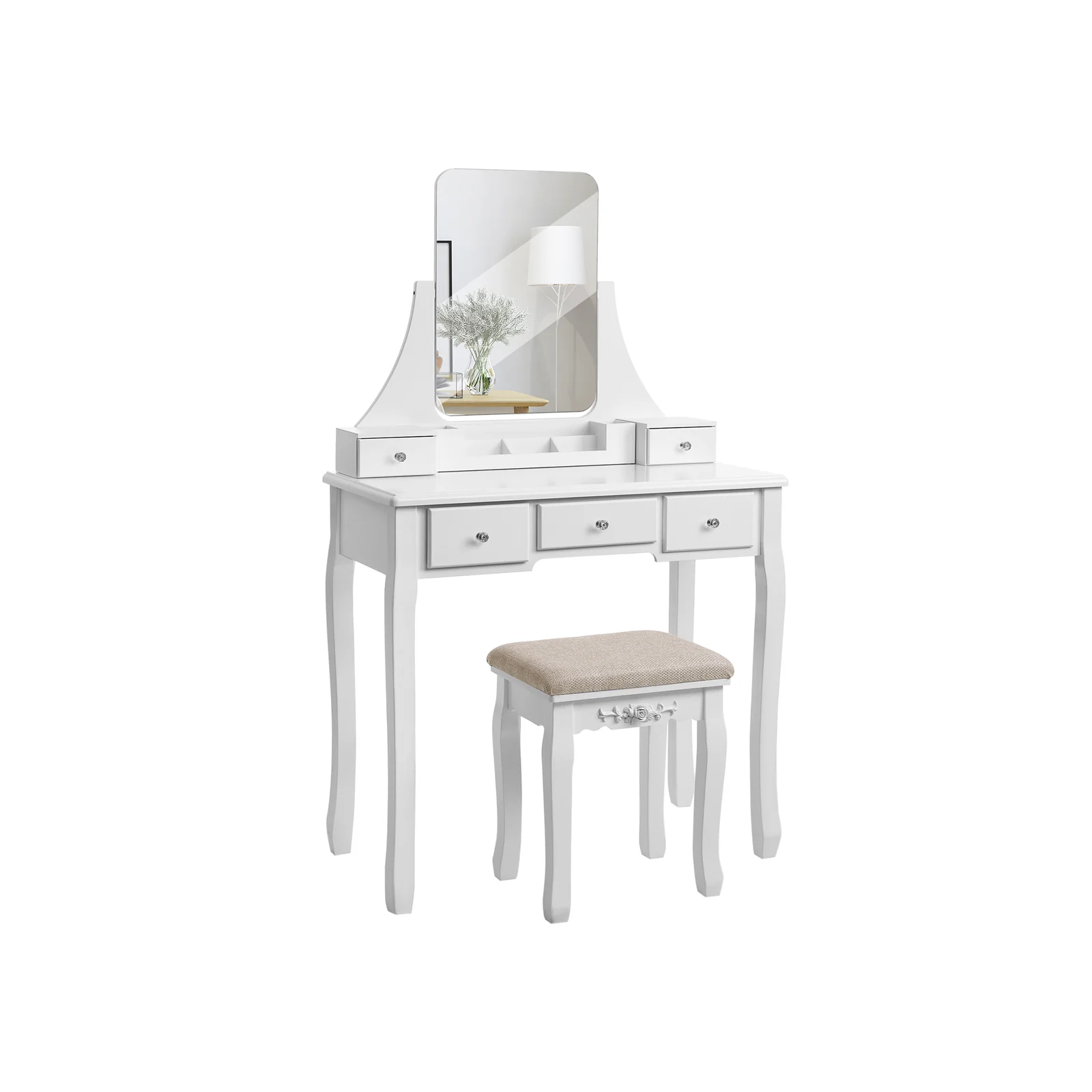 Three Posts SONGMICS Modern Dressing Table