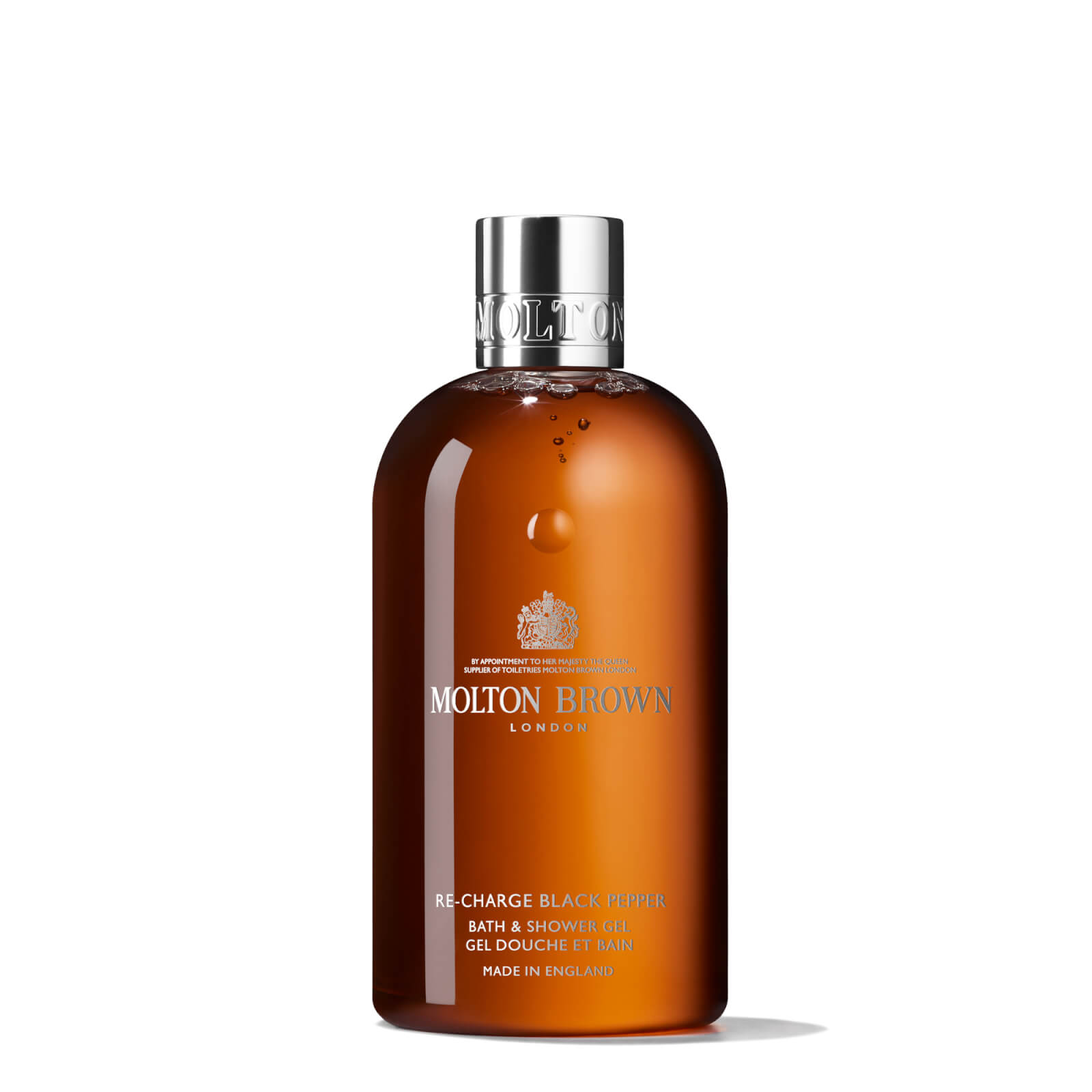 Molton Brown Re-charge Black Pepper Bath & Shower Gel 300ml - RE-CHARGE BLACK PEPPER