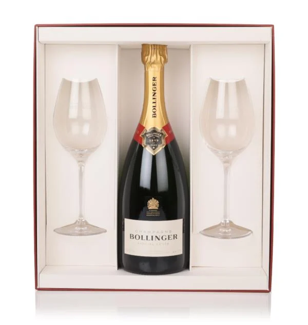 Bollinger Special Cuvee with 2x Elizabeth Glasses Non Vintage Champagne | ABV 12% 75cl