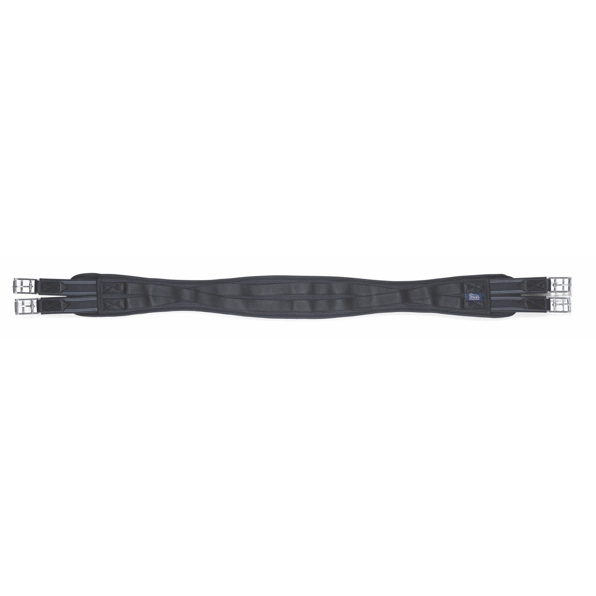 Shires Airflow Girth - Elastic Black - 54"