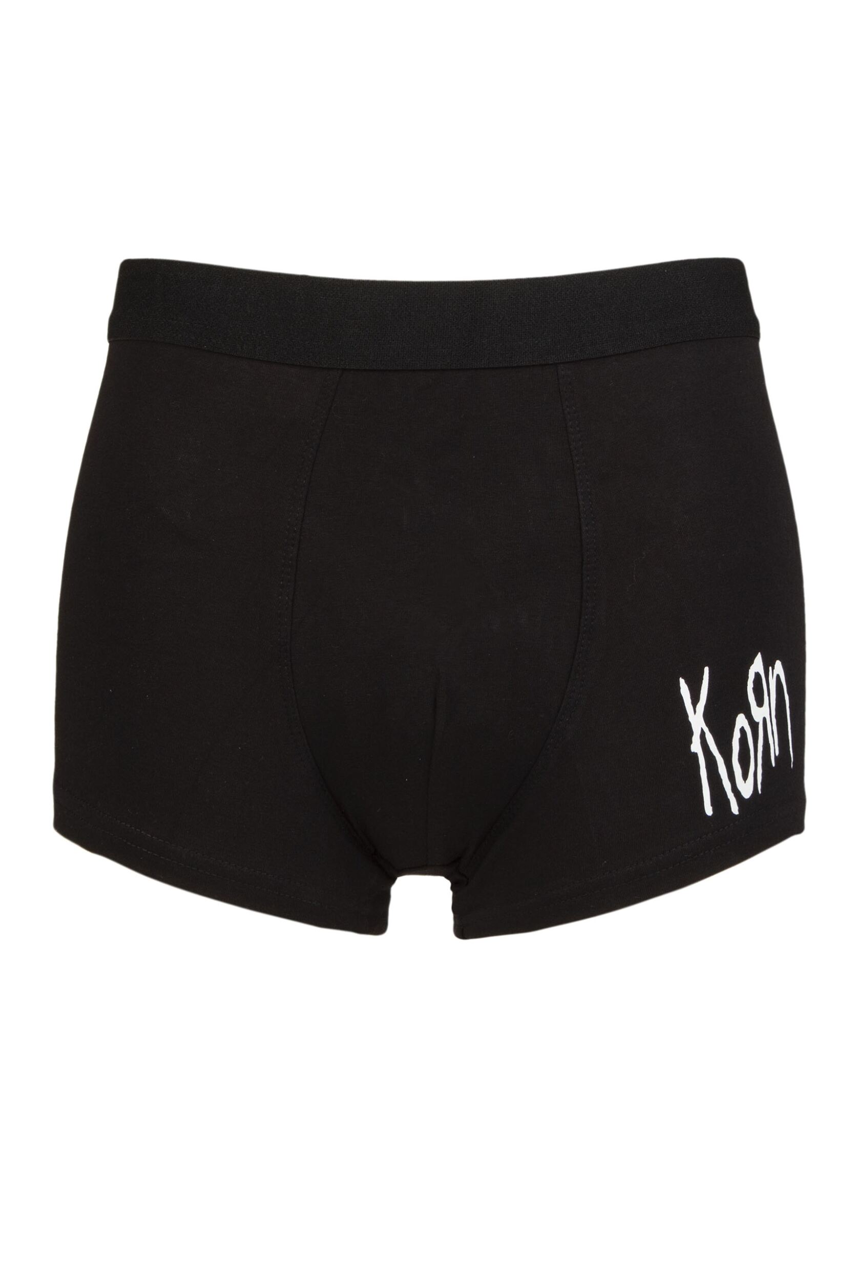 SOCKSHOP Music Collection 1 Pack Korn Boxer Shorts Black Small