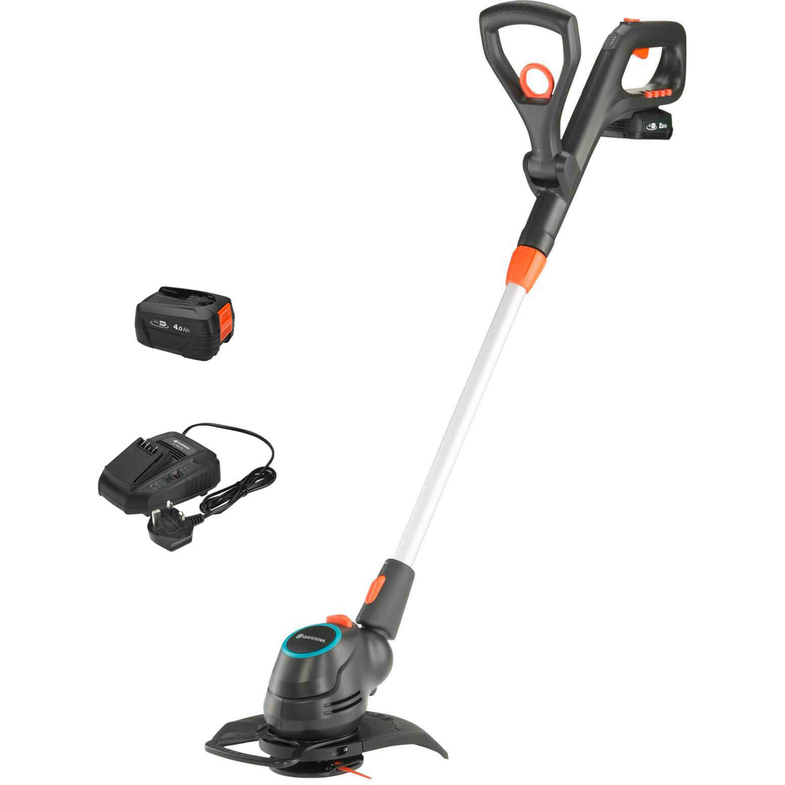 Gardena ComfortCut 23 P4A 18v Cordless Grass Trimmer and Edger 230mm 1 x 4ah Li-ion Charger