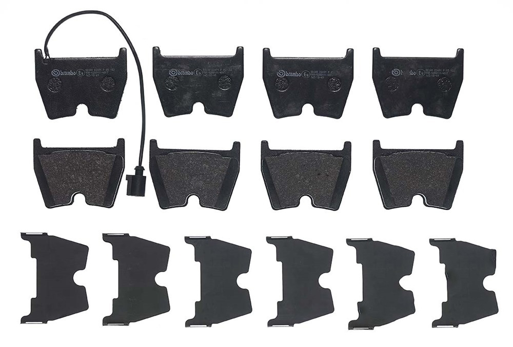 BREMBO Audi Brake Pad Set disc brake 22491 Brembo