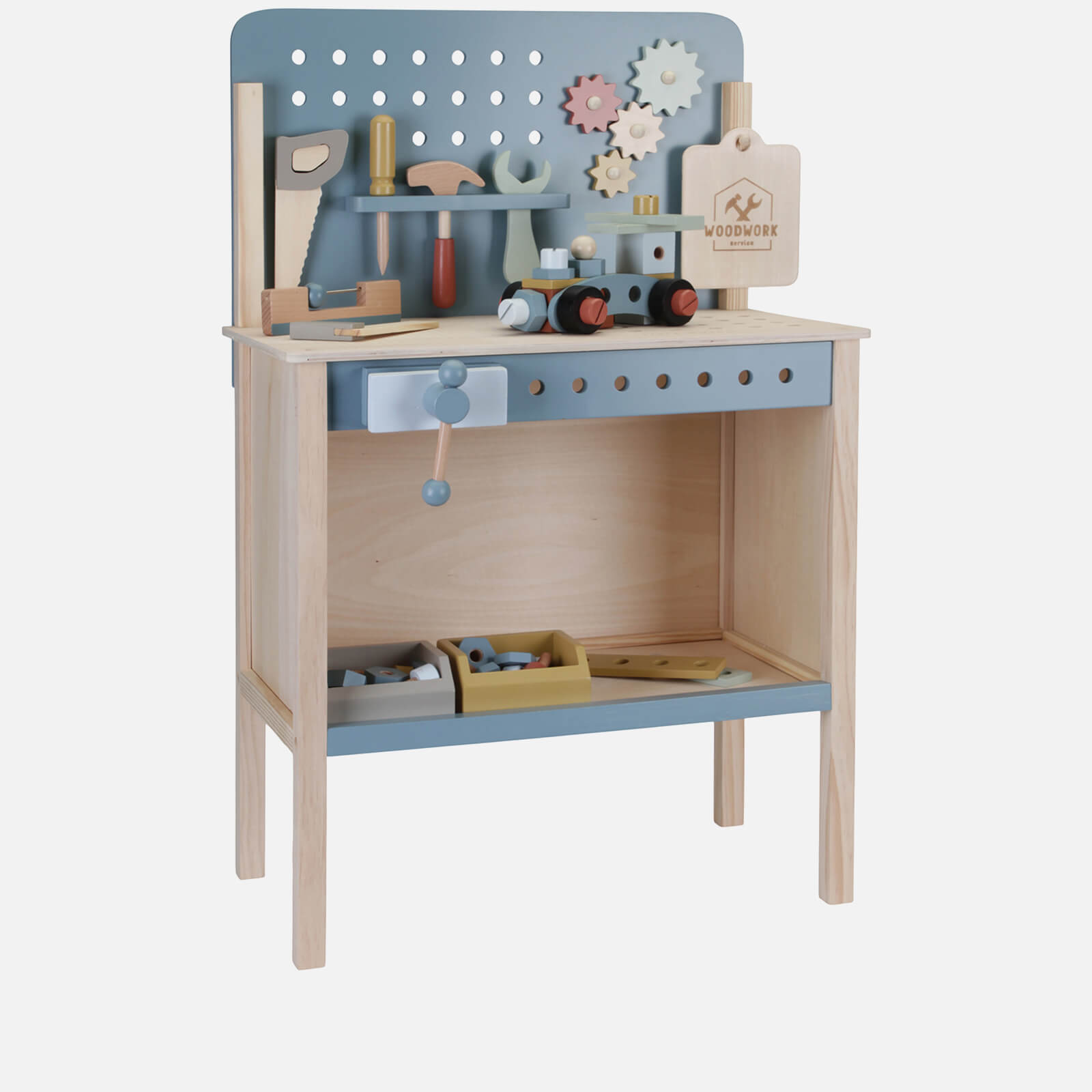 Little Dutch Children's Workbench With Tool Belt, Construction Toys