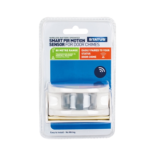 Status PIR Motion Sensor - Pairs with Door Chime - White - Cable Free