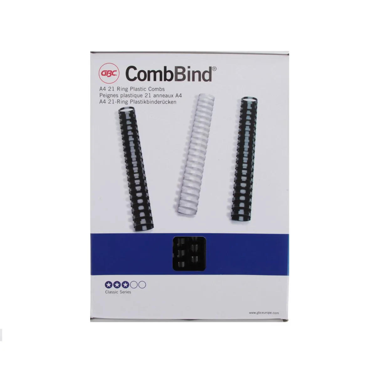 GBC GBC Comb Bindings 16mm BX 100 A4, Black | Home & Office Machines > Binding Machines & Combs > Binding Spines