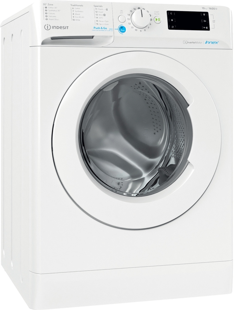 Indesit BWE101685XWUKN 10Kg Washing Machine with 1600 rpm - White - B Rated