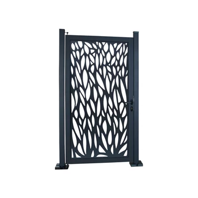Klikstrom GoodHome Neva Aluminium Leaf Gate, (H)1.7M (W)0.93M