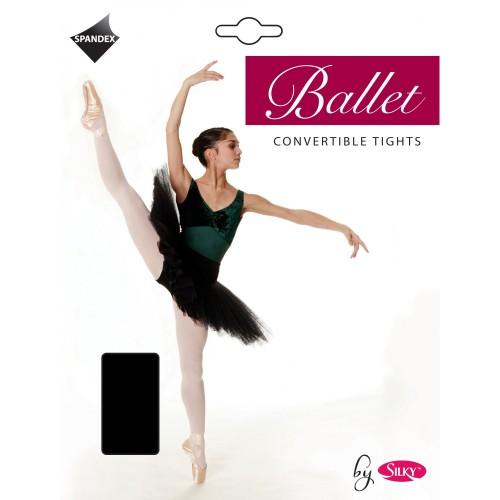 Silky Boy's Girl's Dance Ballet Tights Convertible (1 Pair)|Size: 11-13 Years|black