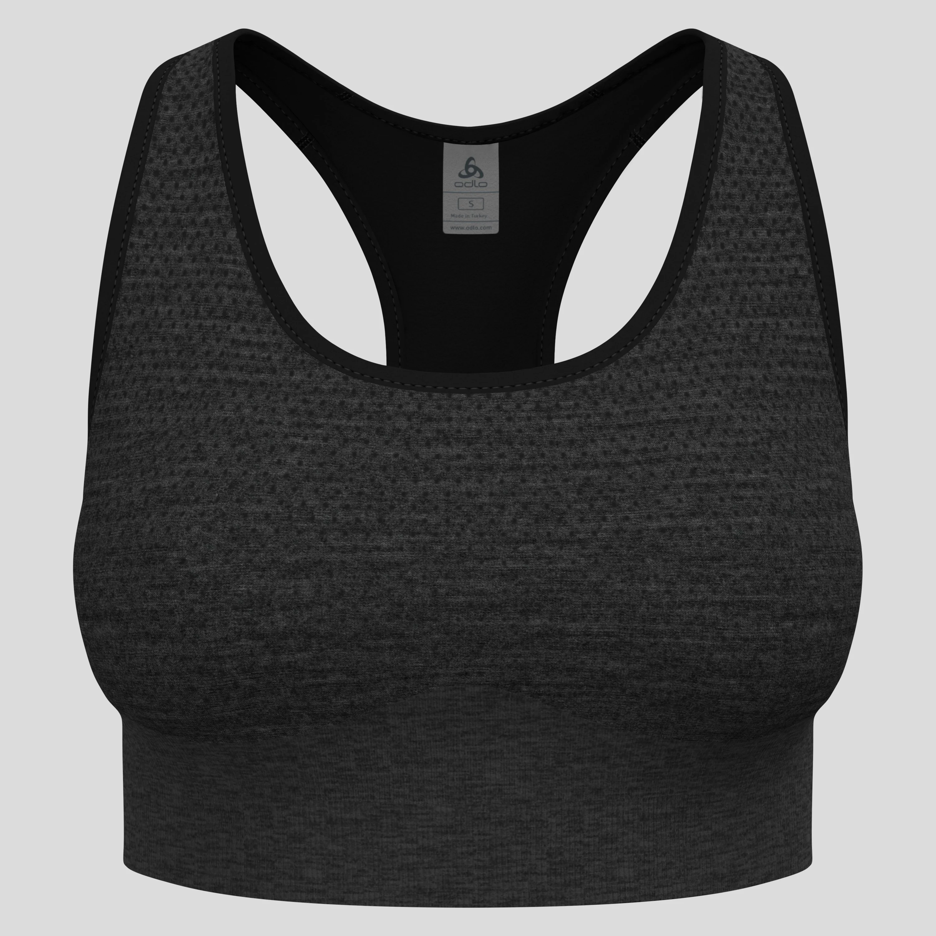 ODLO Seamless Medium Padded Sports Bras Women - Black, Size L