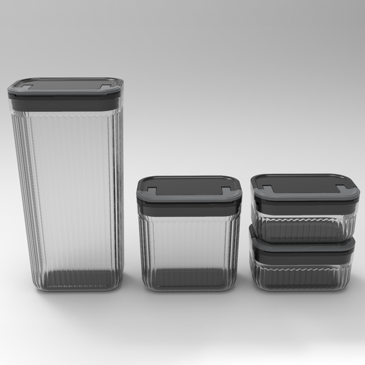 Good Food 4 Piece Food Storage Set Transparent