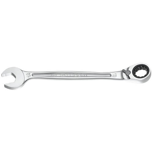 FACOM FCM467B10 Combination Ratcheting Spanner 12 Point Chrome Vanadium Satin Finish 10 mm
