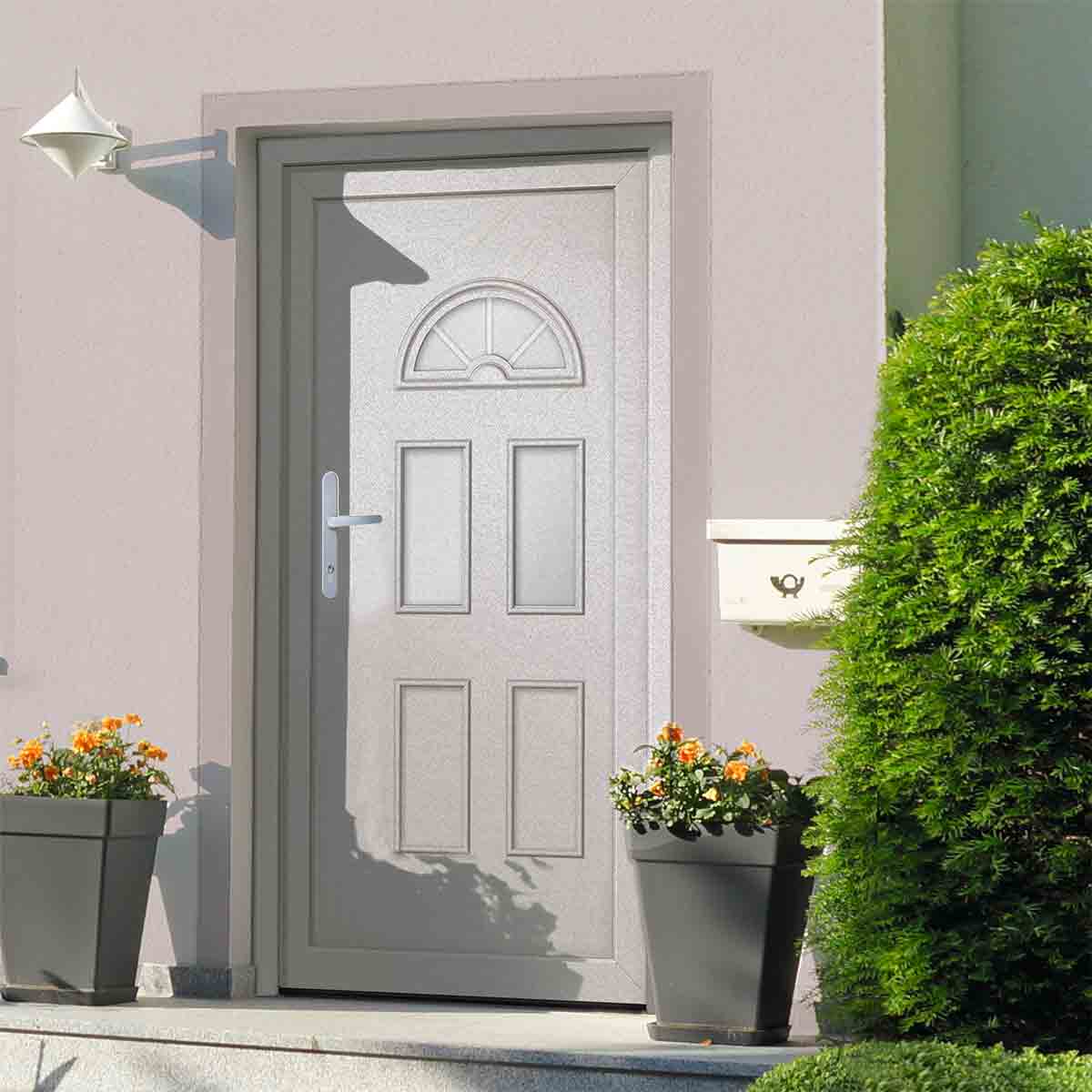 VidaXL Front Door White 88x200cm Pvc
