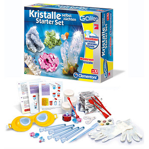 Clementoni Galileo Experimentierkasten Starter Set Kristalle selbst züchten