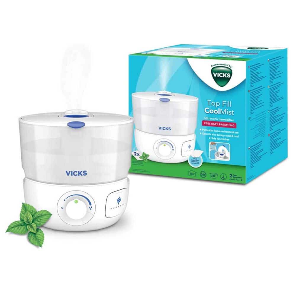 Vicks Cool Mist Humidifier - Vapopads Included - Vul585