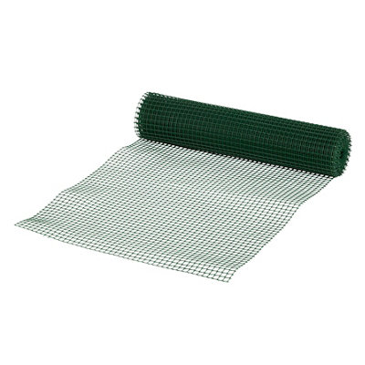 Blooma 10X10mm Pvc-Coated High-Density Polyethylene (Hdpe) Wire Mesh Roll, (L)5M (H)0.5M