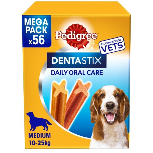 pedigree Dentastix Pedigree Chiens Moyens 56 Bâtonnets