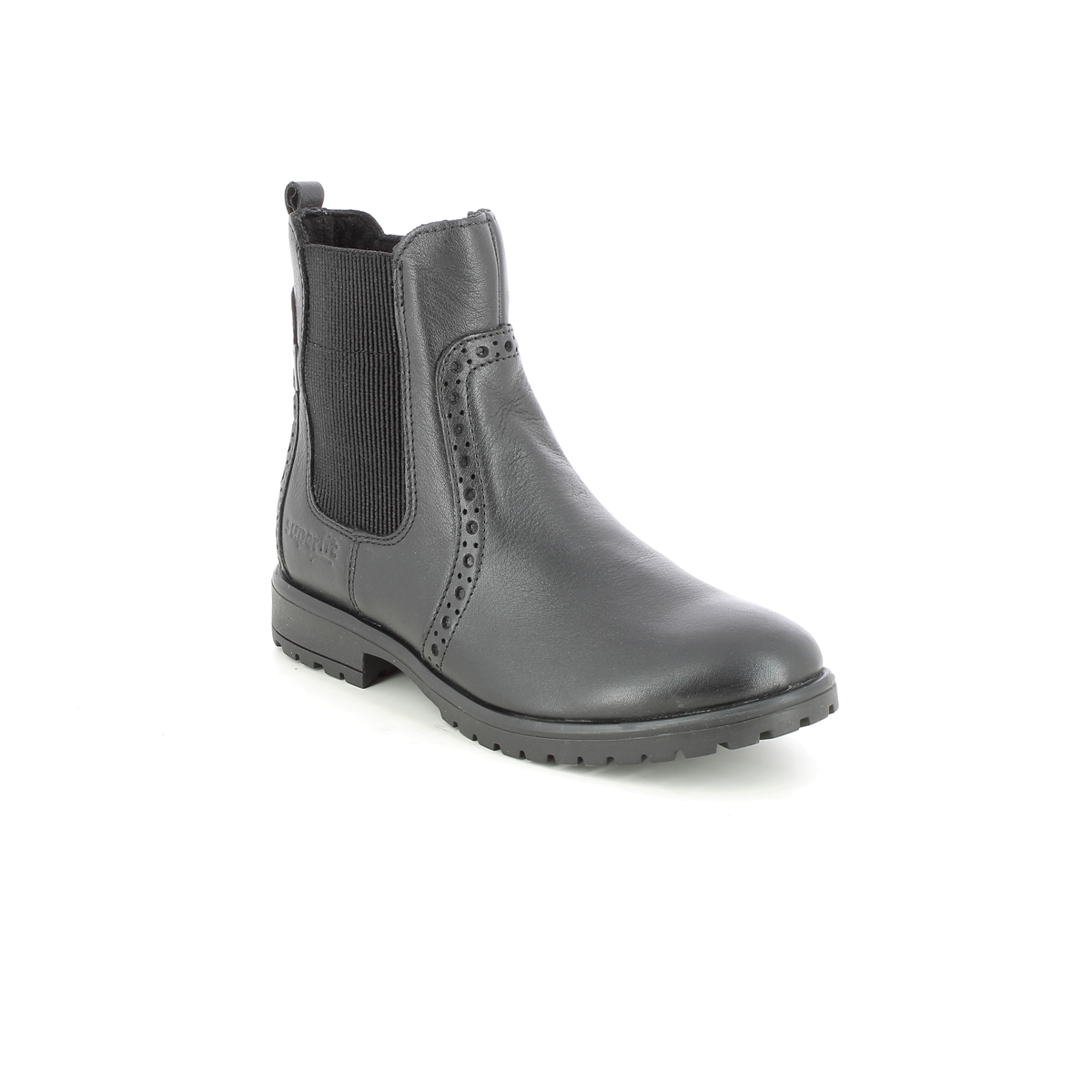 Superfit 1006167-0000 Galaxy Gtx Chel Black Leather Kids Boots