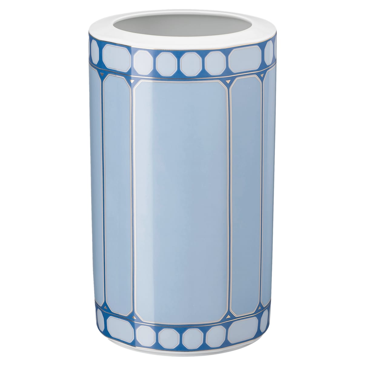 Swarovski Signum vase, Porcelain, Blue
