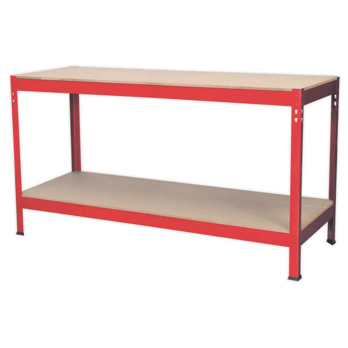 Sealey Workbench 1.53 Meters Steel Wooden Top Work Top 200Kg Capacity Ap1535