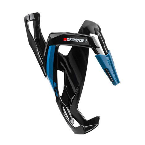 Elite Custom Race Plus Bottle Cage - Gloss Black / Blue