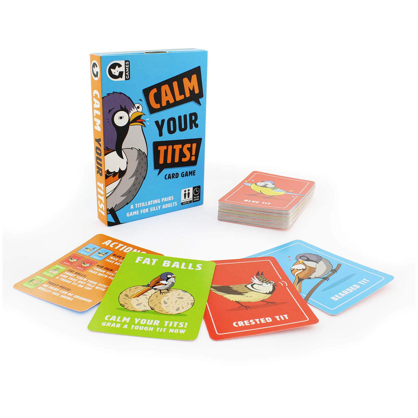 Calm Your Tits Card Game - Cheeky Card Pairing Adult Gift