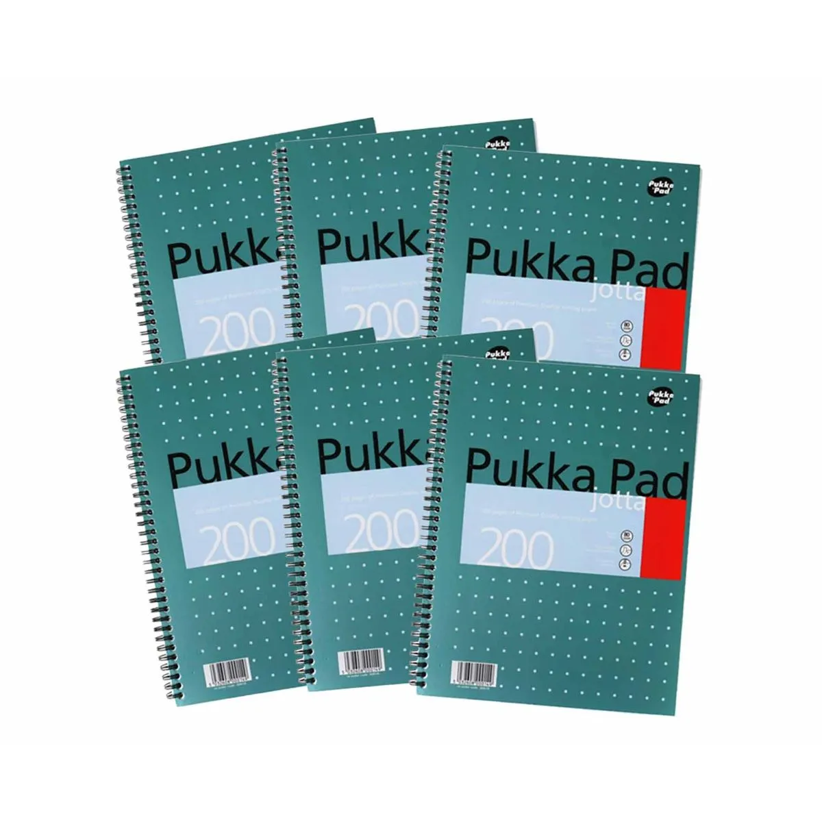 Pukka Pukka Metallic Jotta 200 Page A4 Pack of 6 | Pads & Books > Notebooks > Notebooks
