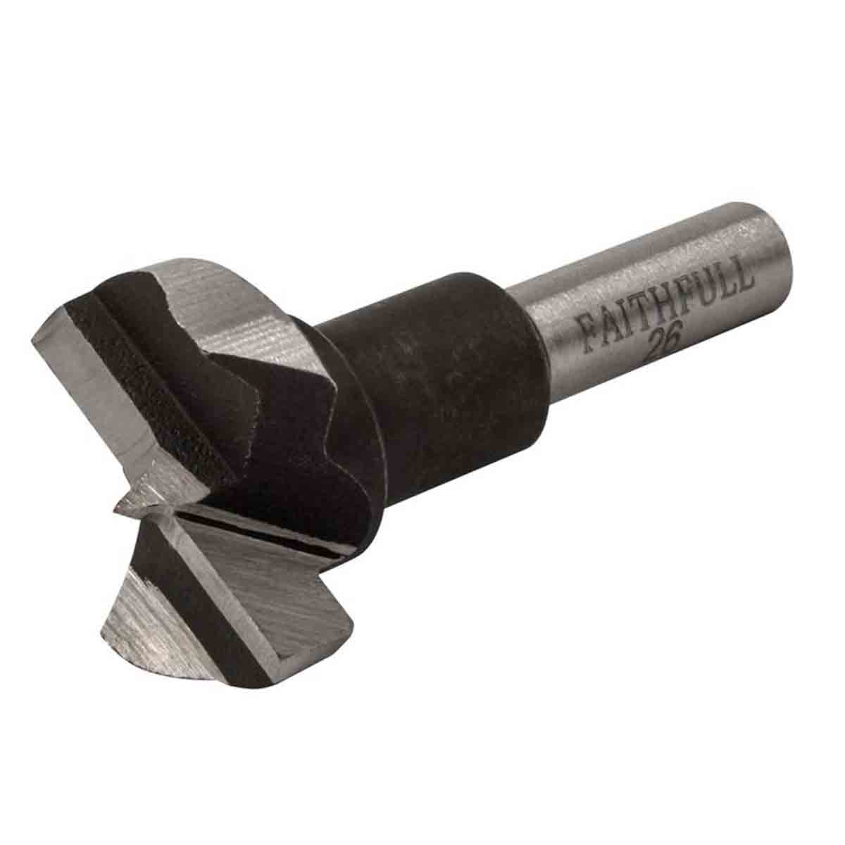 Faithfull 26mm X 60mm Hinge Boring Bit For Concealed Hinges