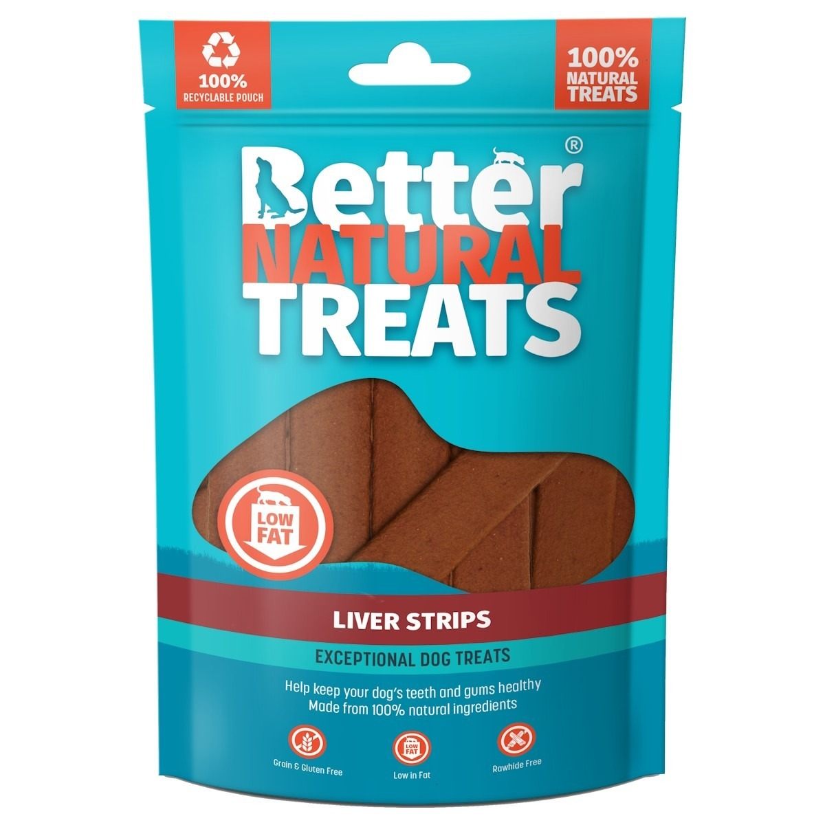 Better Natural Treats Liver Strips Dog Treats - 90g