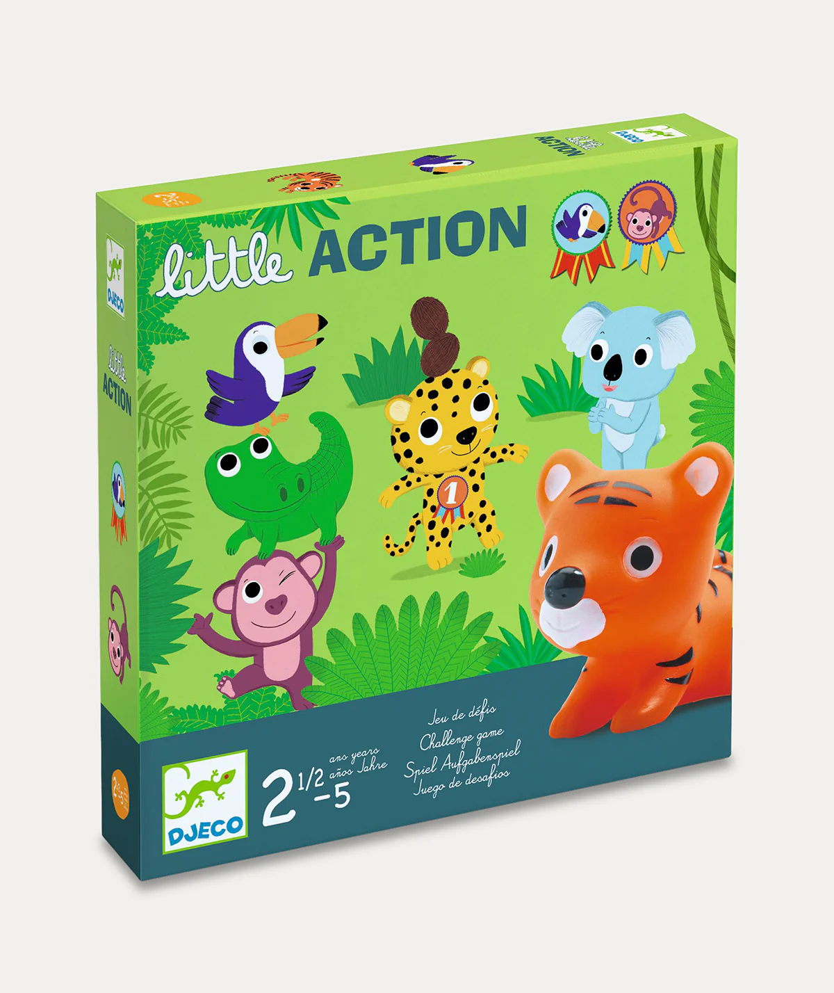 Djeco - Little Action Challenge Game for Little Ones - Cardboard/Plastic