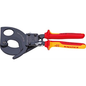 Knipex 95 36 250 VDE/1000V Insulated 250 mm Ratchet Cable Cutters