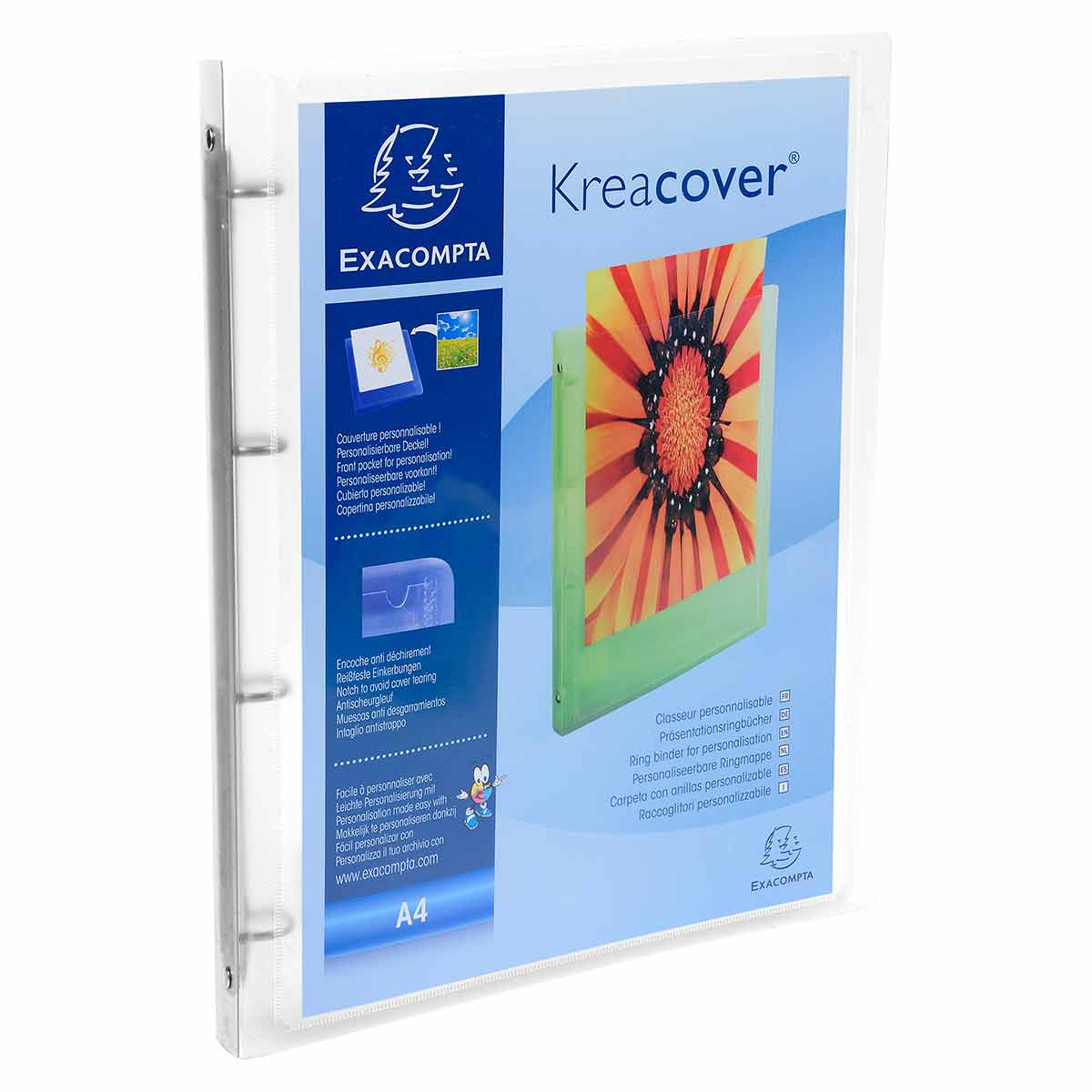 EXACLAIR A4 Clear Ringbinder