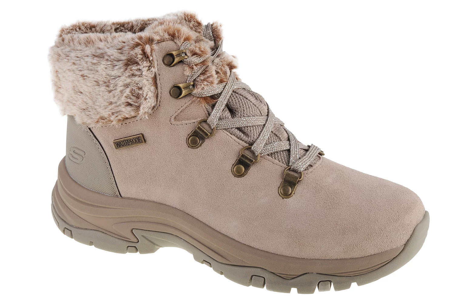 Skechers 167178 Trego Tex Taupe Womens Winter Boots