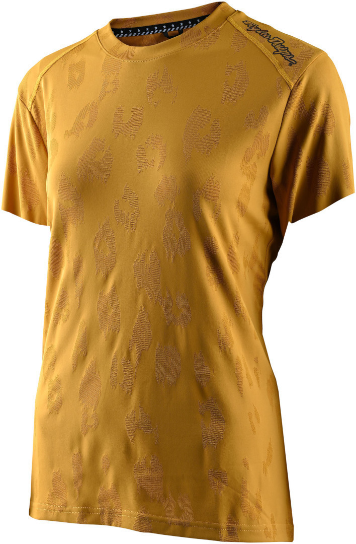 Troy Lee Designs Lilium Jacquard Maglia da bicicletta da donna a maniche corte, giallo, dimensione XS per donne